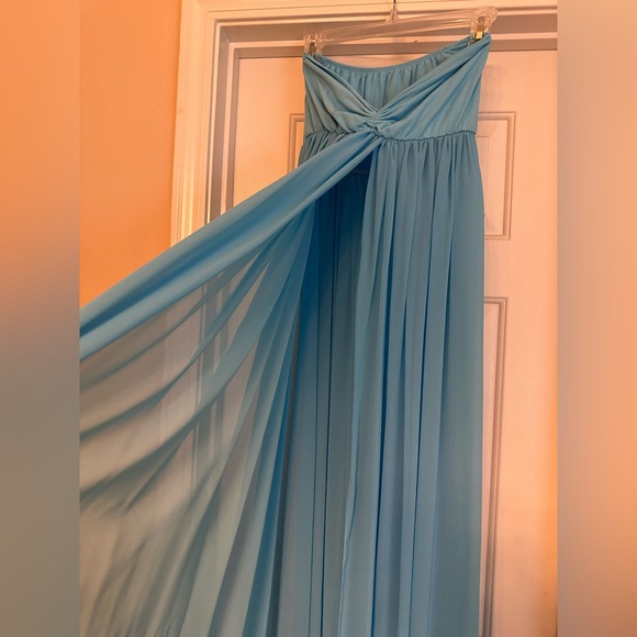 Maternity photo shoot dress - sky blue - Picture 2 of 3